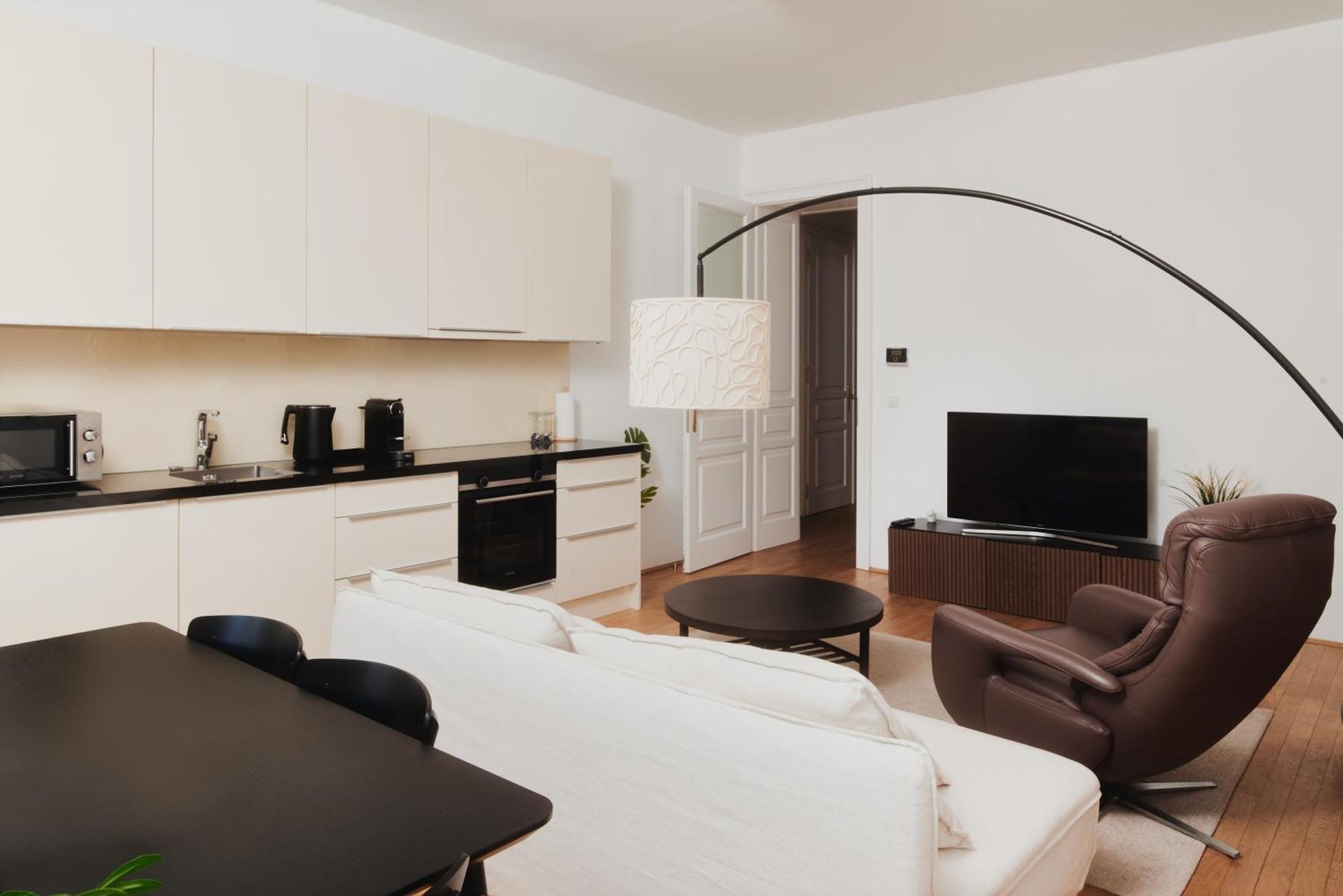 Stylish Designer Apartment At The Center Of Vienna Naschmarkt Buitenkant foto